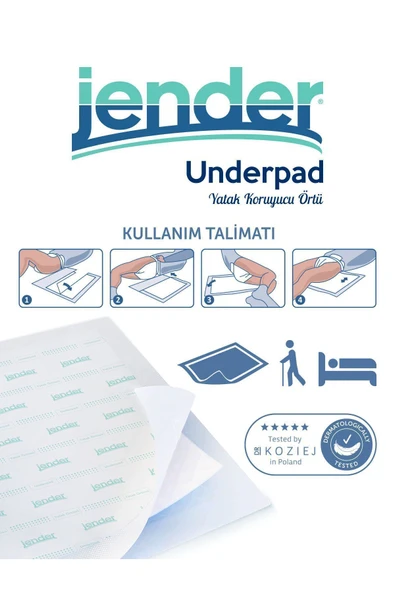 Jender Hasta Altı Serme Bezi 60x90 Yatak Koruyucu Örtü - 3