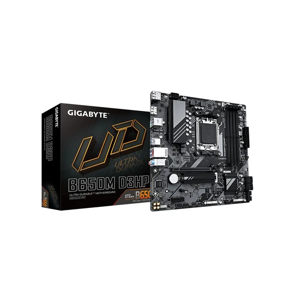 GIGABYTE B650M-D3HP AMD Soket AM5 DDR5 7600(OC) Micro ATX Anakart - 1