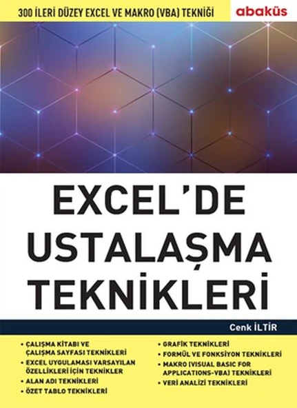 Excel de Ustalaşma Teknikleri - 300 Ileri Düzey Excel Ve Makro (Vba) Tekniği ürün görseli 1