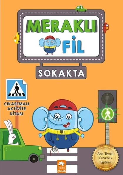 Meraklı Fil-Sokakta-Çıkartmalı Aktivite Kitabı ürün görseli 1