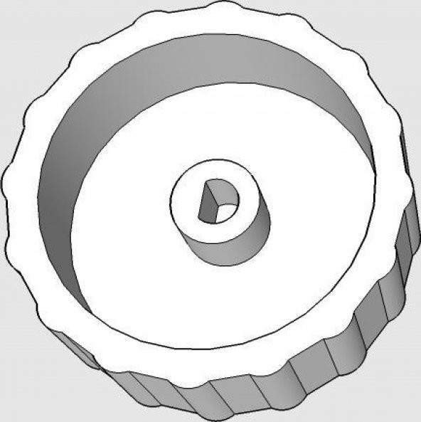 6Mm D Şaft İçin Büyük Jog Dial Knob Plastik Aparat