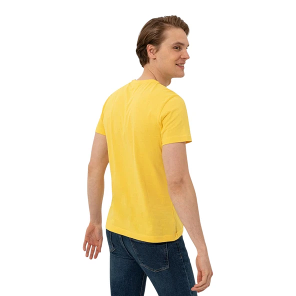 Erkek Elma Yeşili Bisiklet Yaka Tişört - Resim 9