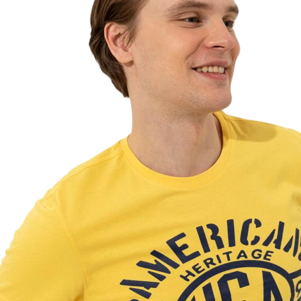 Erkek Elma Yeşili Bisiklet Yaka Tişört - Resim 10