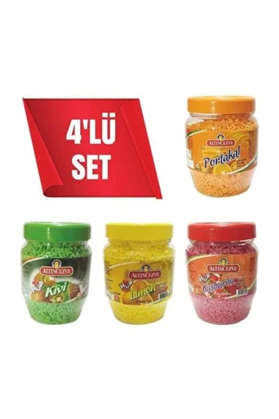 Granül Oralet 4 Lü Paket 300gr X 4 Adet (PORTAKAL,LİMON,KUŞBURNU,KİVİ)