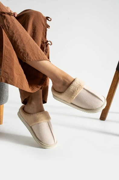 Devida Ortopedik Taban Yünlü Kışlık Ev Terliği - 6