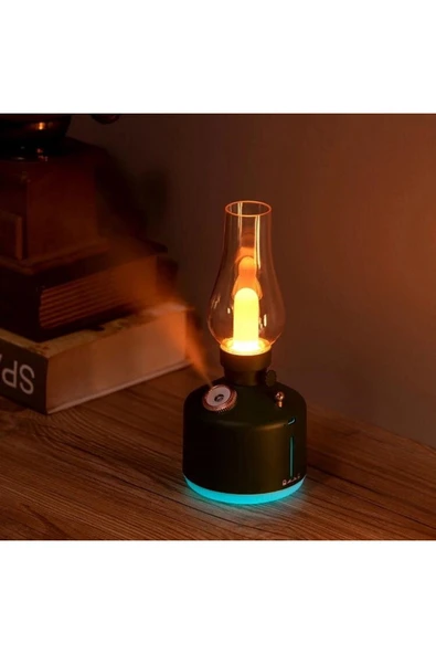 RGB Işıklı Şarjlı Ultrasonik Hava Nemlendirici | 280ml Aromaterapi Buhar Makinesi & Gece Lambası - 4