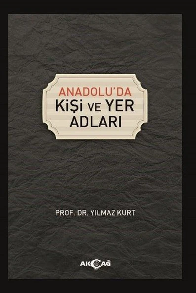 Anadoluda Kişi ve Yer Adları ürün görseli 1