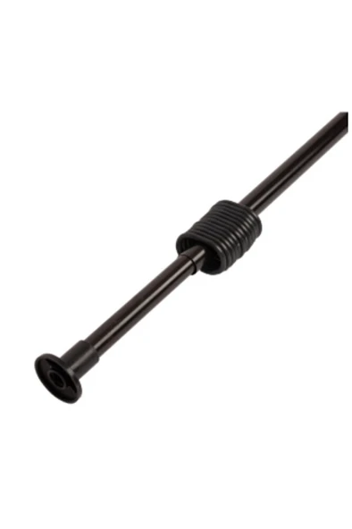 Banyo Perde Borusu Siyah 160-260cm Uzayabilien Duş Perde Borusu Duşakabin Boru Yaylı Metal Boru ürün görseli 1