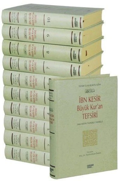 İbn Kesir Büyük Kuran Tefsiri Seti-10 Kitap Takım (Küçük Boy) ürün görseli 1