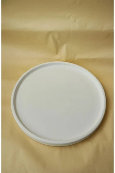 Dekoratif 24 Cm Yuvarlak Mum, Saksı Ve Takı Tabağı, Mumluk, Organizer Tabak, Kase, Tepsi - 2
