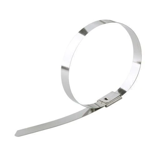 Paslanmaz Çelik Kablo Bağı Cırt Kelepçe 7,9X840 Metalik 304 kalite Tork 50 'Li Paket