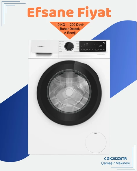 Profilo CGK252Z0TR 1200 Devir 10 kg Çamaşır Makinesi
