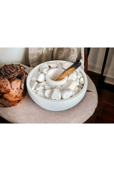 Palo Santo Beton Tütsülük, Dolomit Taşlı, Ağaç Tütsü Hediye - 1