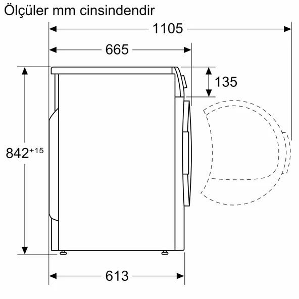 Siemens WQ45B2A0TR iQ700 Isı Pompalı Kurutma Makinesi 9 kg - 6