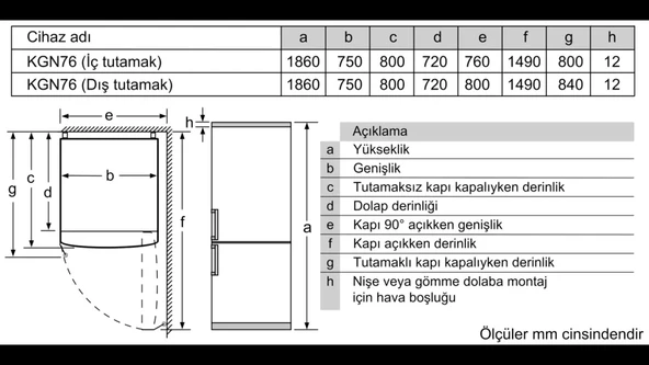 Siemens KG76NCXE0N i500 noFrost Alttan Donduruculu Buzdolabı Yeni XL - 6