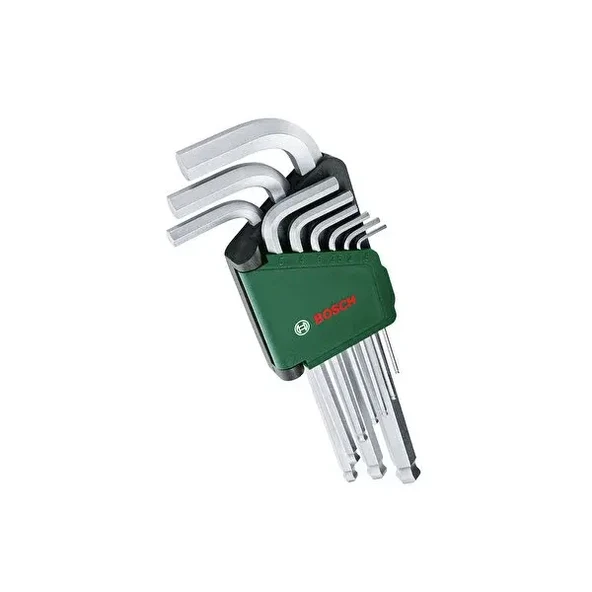 Top Başlı Uzun Alyan Anahtar Takımı Bosch 9 Parça - 1600A02BX9 - 3