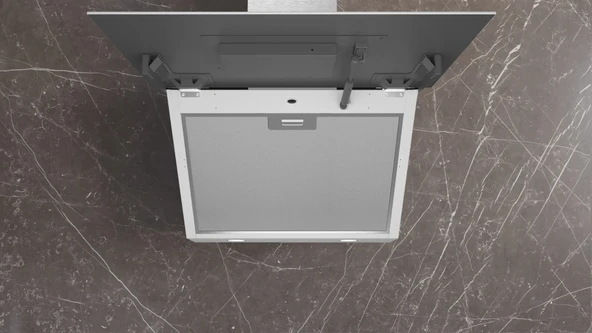 Siemens LC67KPJ20T iQ500 Duvar Tipi Davlumbaz 60 cm Beyaz Cam Yüzey - 5