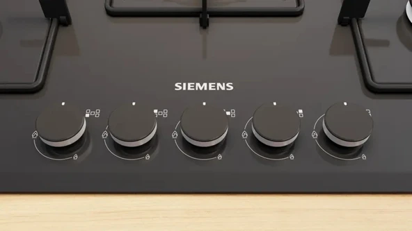 Siemens EN7B6QP30O iQ300 Gazlı Ocak 75 cm Sert cam, Siyah - 2
