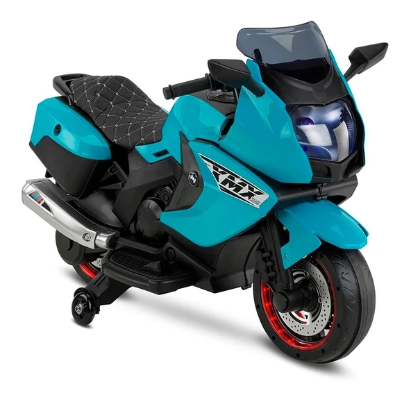 BABYHOPE 438A XMX-316 12V LEDLİ AKÜLÜ MOTOR TURKUAZ ürün görseli