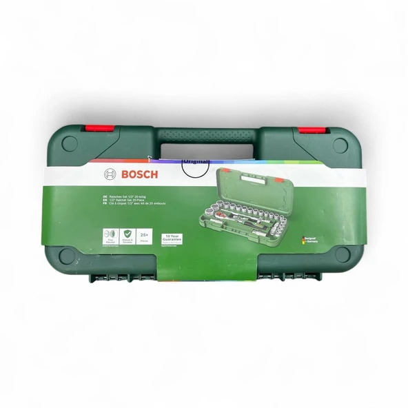 Cırcırlı Lokma Seti 1/2'' 25 Parça Bosch 1600A02Z9F -523 - 2