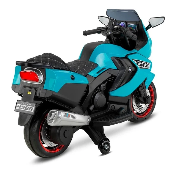 BABYHOPE 438A XMX-316 12V LEDLİ AKÜLÜ MOTOR TURKUAZ - Resim 3