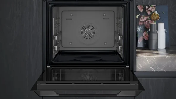 Siemens HJ852GYB0T iQ500 Ankastre Fırın 60 x 60 cm Siyah - 4