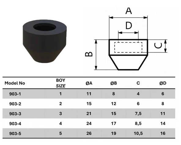 903-5 Baskı Pabucu 23893-2 ADET FİYATI