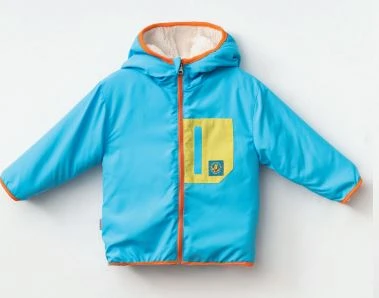 HARİBO Kız Çocuk polar kapşonlu ceket  çift taraflı - Resim 3