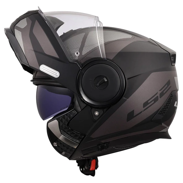 LS2 SCOPE 2 AXIS MAT SİYAH-TITANIUM KASK - Resim 3