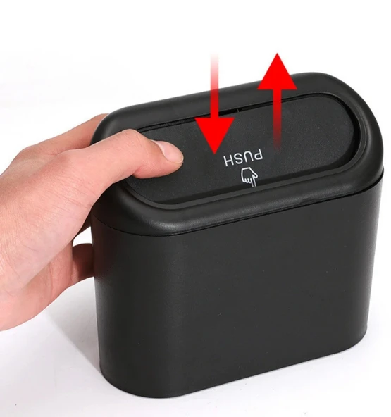 Araç İçi Çok Amaçlı Kapaklı Çöp Kutusu - 3