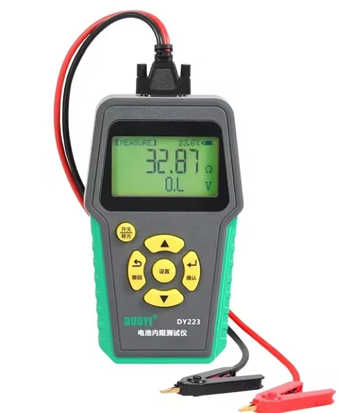 DUOYI DY223 Akü İç Direnç Test Cihazı 4 Telli Kelvin Test - Kurşun Asit, Lityum, Ni-Cd ve Alkalin Piller Uyuml