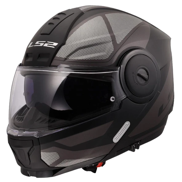 LS2 SCOPE 2 AXIS MAT SİYAH-TITANIUM KASK ürün görseli 1