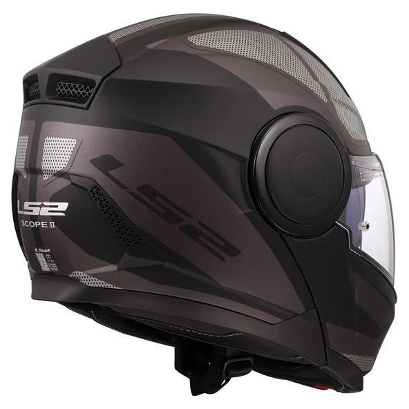 LS2 SCOPE 2 AXIS MAT SİYAH-TITANIUM KASK - Resim 8