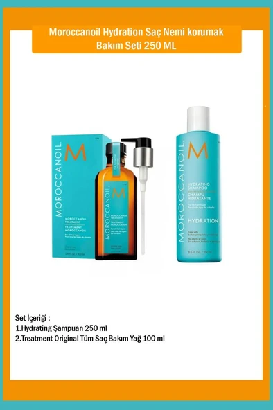 Moroccanoil Hydration Saç Nemi Korumak Bakım Seti