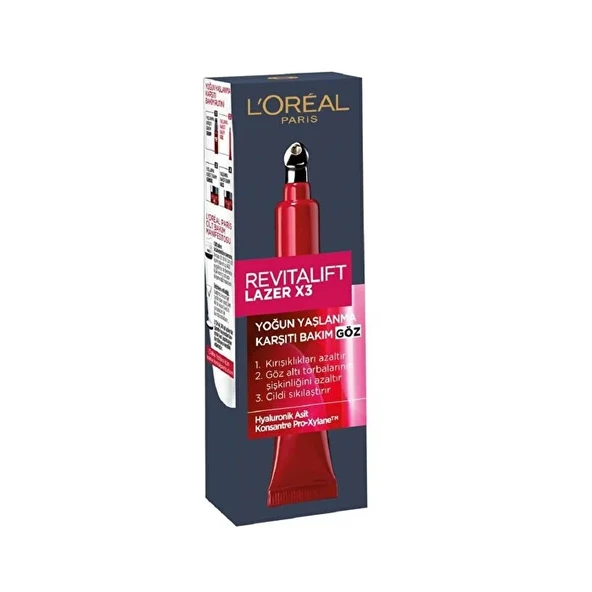 Loreal Paris Revitalift Lazer x3 Göz Bakım Kremi 15 ml