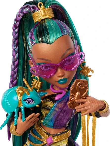 Monster High Mumya Elbisesiyle Nefera de Nile Bebek JDR48 - 4
