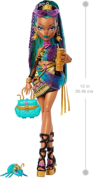 Monster High Mumya Elbisesiyle Nefera de Nile Bebek JDR48 - 2