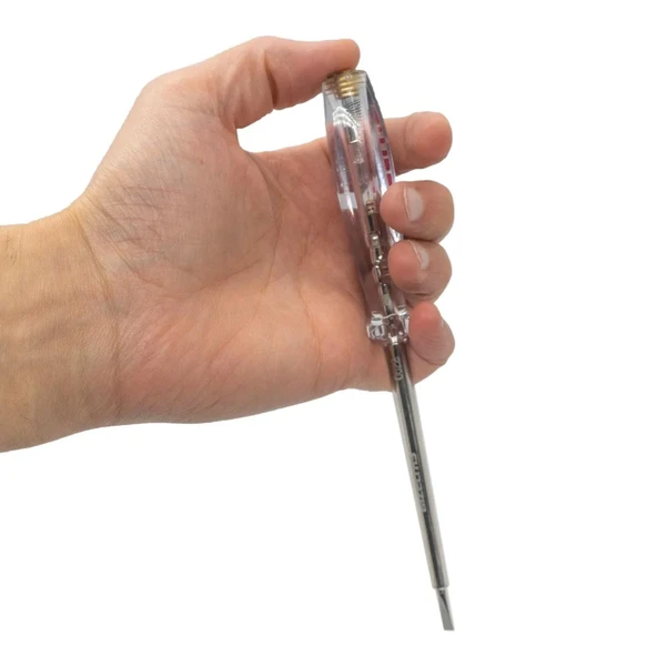 3 Adet Kaliteli, Profesyonel Kontrol Kalemi, Düz Uçlu Elektrik Kontrol Kalemi 18,5 Cm Kontrol Kalemi - 4