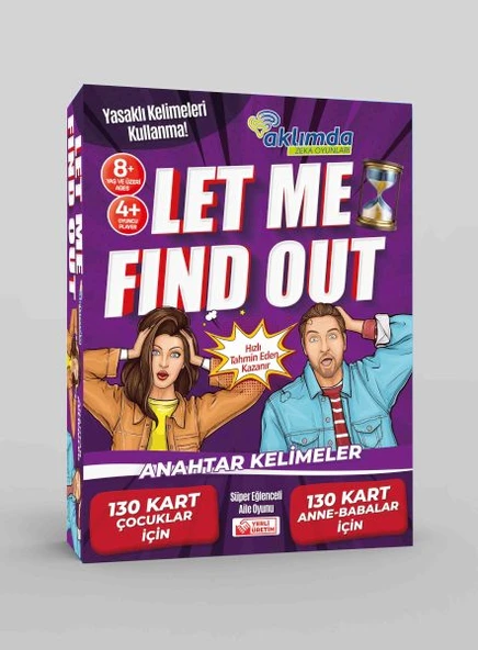 Let Me Find Out (Anahtar Kelimeler) ürün görseli 1