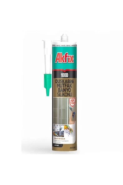 100D Beyaz Duşakabin Lavabo Küvet Pvc Plastik Silikon Silikonu Mutfak Küf Tutmaz 280 mL - 3