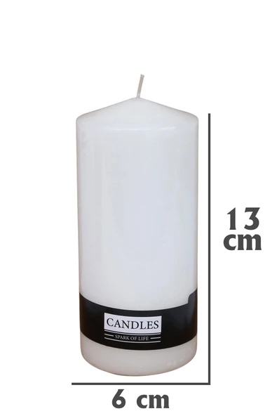 Dekoratif Kokusuz Baton Mum 6x13 cm - 2