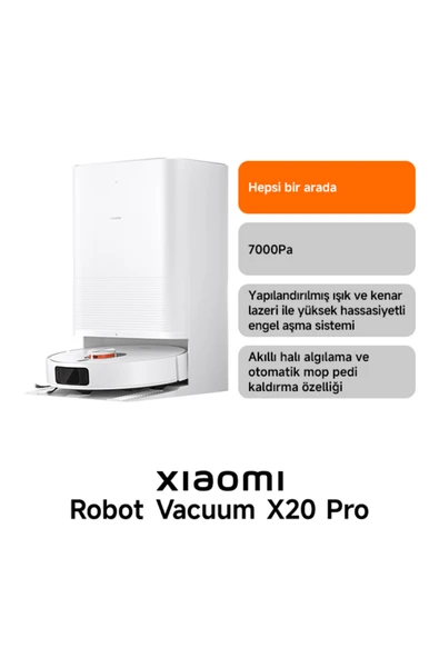 Xiaomi Robot Vacuum X20 Pro White