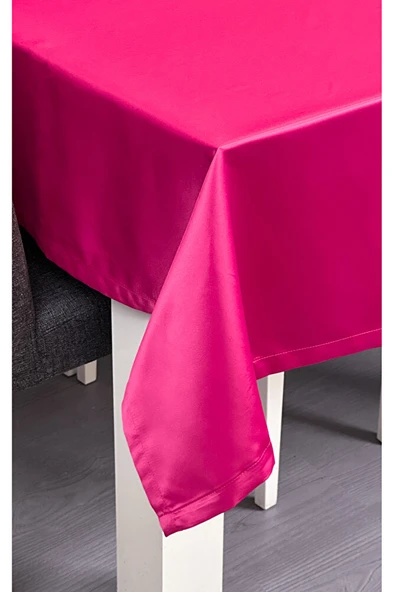 Fuşya Masa Örtüsü Jakar Kumaş 140x180cm Masa Örtüsü - Resim 2