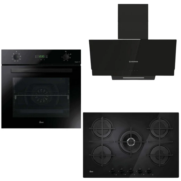 Hoover XL Siyah Ankastre Set ( HO3158B -HVG7PB/TK- Hdg9c2gbtk )