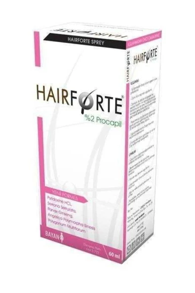 Hair Pharma Hair Forte Bayan Sprey %2 Procapil 60 ml