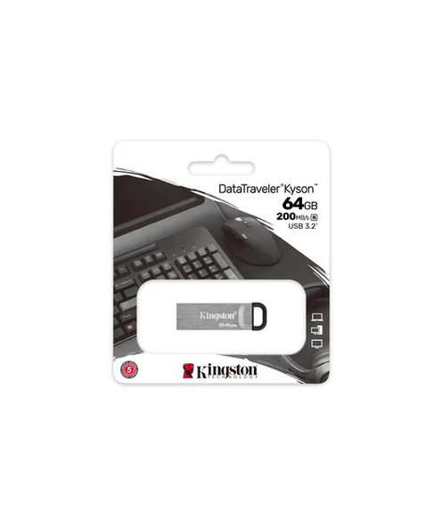 Kingston 64GB USB 3.2 Gen 1 DataTraveler Kyson - 4