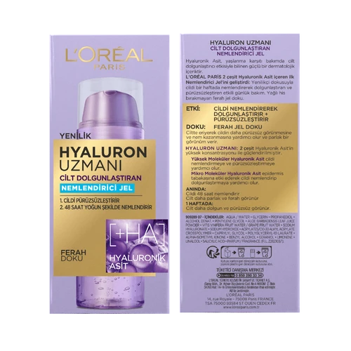 Loreal Paris Hyaluron Uzmanı Nemlendirici Jel 50ml - 2
