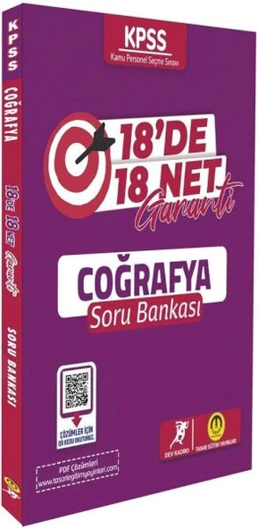 Tasarı Yayınları KPSS Coğrafya 18 de 18 Net Garanti Soru Bankası ürün görseli 1