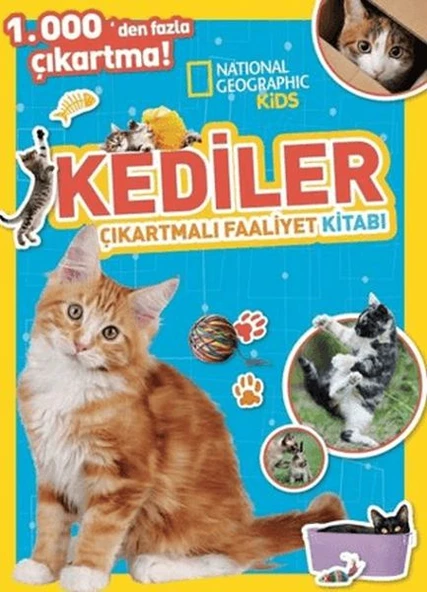 National Geographic Kids Kediler Çıkartmalı Faaliyet Kitabı ürün görseli 1