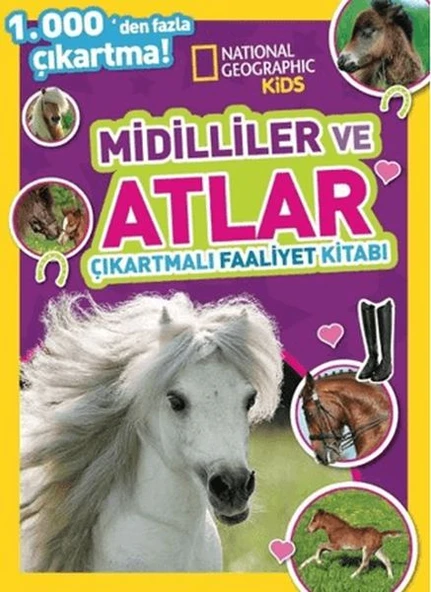 National Geographic Kids Midilliler ve Atlar Çıkartmalı Faaliyet Kitabı ürün görseli 1